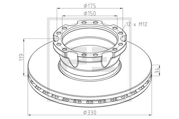 PE AUTOMOTIVE Jarrulevy 106.004-10A